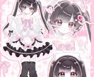 可愛いSNSアイコン・サムネ・一枚絵等描きます 夢絵・アイコン等描きます！絵柄少し変更できます♡ イメージ1