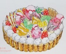 鳥ちゃん限定！お菓子の中でまったり…ペット描きます 鳥の巣に見立てたお菓子に愛鳥たちを乗せませんか？ イメージ5