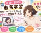 不登校歓迎、オンライン学習伴走します 小学生～中学生のお子さん対象☆ イメージ1
