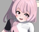 アイコン、SNSイラスト描きます シンプルでかわいい絵柄でアイコンなどを描きます。 イメージ1