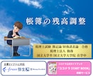 帳簿の残高調整行います 迅速、確実な実力！税理士法人勤務/税理士試験2科目合格 イメージ1