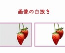写真や画像の切り抜き、背景透過・白抜きします ご希望であれば文字入れも可能です。 イメージ2