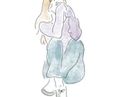 シンプルなゆるい線画イラスト描きます ウェディングや推しの誕生日などに！ イメージ3