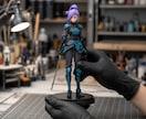 オリジナルキャラをフルカラー3Dフィギュアにします 自作キャラ・VTuber｜フルカラーファイル完成品でお届け イメージ5