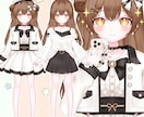 3名様限定！高品質なVtuberモデル制作します ケモ耳,量産型,地雷系,ギャル,かわいい系はお任せ下さい！ イメージ3