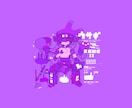 高品質なごちゃっとかわいいイラストを描きます 初めての方やお試しでやりたい人におすすめ！！ イメージ2