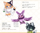 ケモノ・マスコットキャラのデザイン作成いたします TRPG・配信者様の擬獣化やリスナーさんのマスコット化◎ イメージ5