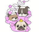 動物の似顔絵を描きます 種類を問わずシンプルでフラットなデザインで描かせて頂きます！ イメージ1