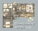 オシャレな手描き間取り図(戸建てVer.)承ります あなたのプランから魅力とオリジナリティを更に引き出します‼ イメージ10