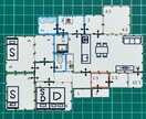 紙の間取りパーツセットます 理想の間取りを自分で考えて簡単に作ることができます イメージ6