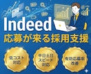 おすすめ3ヶ月間◎【Indeed】で採用支援します ✅応募が来ないを終わらせる｜立上げ×運用×改善まで一気通貫 イメージ1