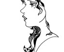 モノクロの似顔絵イラストを描きます！ます お気に入りの写真、モチーフなどを元にイラストを制作します。 イメージ1