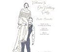 思い出のウェディングイラストをお洒落にお描きします ・ウェルカムボードや結婚記念日にと大好評頂いております◎ イメージ5