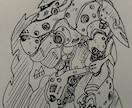 昔のロボットアニメが好きなので、がんばります ロボットデザインも得意ですが、キャラクターも描けます‼️ イメージ4