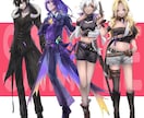 ミニキャラ付きで立ち絵制作いたします TRPGだけでなくIRIAM、グッズ、創作、ゲームなども可！ イメージ4