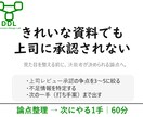 上司レビューの論点整理を60分でします 決裁者が決められる形に整えます イメージ1