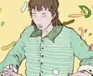 個性的な絵柄で目を惹く人物イラストを描きます アイコンや壁紙用に現役美大生のイラストはいかがですか? イメージ1