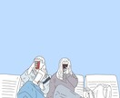 はじめての出品　写真からゆるっと絵描きます アイコンや、大切な方へのプレゼントにぴったりのゆる絵です◎ イメージ4