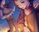 女の子のイラスト描きます アイコン、イメージイラスト、ポスター、背景、表紙、ヘッダー等 イメージ3