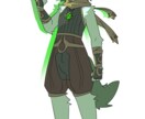 ケモノキャラの立ち絵を描きます TRPG・ゲーム・動画配信等で使える透過立ち絵 イメージ4