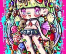 可愛いキラキライラスト描きます 親しみやすく可愛いミニキャラ制作します イメージ3