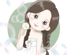 かわいい3等身の女の子イラストを描きます ファッションや美容系のイラストもお任せください イメージ9