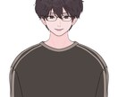 男性のアイコンや一枚絵を描きます ラフ&修正無制限です。ご本人に似せることも可能です。 イメージ1