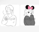 シンプル︎✦︎おしゃれな線画風イラスト描きます オプション3点無料︎✦︎カスタム自由自在 イメージ8