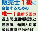 販売士1級の最新５回の過去問出題領域表提供します 合格者が提供する唯一の過去問出題領域データと合格関連情報です イメージ1