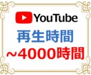 YouTube再生時間を4000時間まで拡散します 収益化条件クリアをお手伝い！格安プランはこちら！ イメージ1