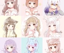 修正何度でも◎ふんわり可愛いイラストをお届けします X、YouTube、インスタなど様々な用途で使用可能です◎ イメージ8