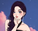 大人可愛いミステリアス✨綺麗SNSアイコン描きます 少しミステリアスで大人っぽい、印象に残る人物イラスト描きます イメージ9