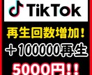 TikTokの再生回数を＋100000回増やします 見栄えを良くしたい方におすすめです イメージ1
