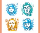 個性的でシンプルな似顔絵を心込めて描きます 似てる×個性！印象に残るROCKEDGEのシンプル似顔絵 イメージ4