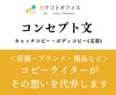 商品・ブランドなどの『コンセプト文』を作成します 5月も納期柔軟対応！お急ぎの方もご相談ください。 イメージ1