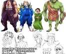 世紀末、ならず者、汚い金持ち等のキャラ作ります 幅広いジャンルに対応！ダイナミックな戦闘差分も！ イメージ6