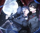 ダークな世界観で目立つイラストを描きます 個性を出したい方も早期での納品も幅広くご対応可能です イメージ8