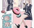 立ち絵・1枚絵制作します かわいくてポップなイラストを描きます❕ イメージ6