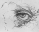 ダークな鉛筆画描きます スカル、眼球、リアルなタッチで制作します。 イメージ4