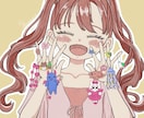 ふんわり可愛い女の子のSNSアイコン描きます フリルやレースがアクセントのゆめ可愛いイラスト イメージ4
