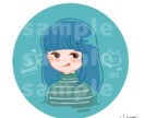 レトロポップなイラストをお届けします レトロポップで可愛い！◎SNSのアイコンにおすすめ イメージ5