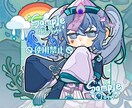 かわいい背景付きデフォルキャラクター制作します ＊SNS・プレゼントにおすすめ！ イメージ1