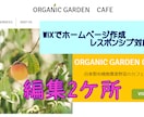 既存のWIXホームページの修正2ケ所まで致します テキスト変更や画像変更を致します！ イメージ1