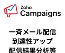 ZohoCampaign活用の相談に乗ります ステップメール・一斉メール・配信結果分析やスコアリング イメージ1