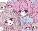 ふわふわゆるっとした雰囲気のイラスト描きます 淡く甘いゆるふわなタッチでお描きします♩ イメージ8