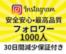 Instagramフォロワー1000人増やします 超格安！Instagramフォロワー数1000人増加！ イメージ1