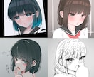 SNSアイコンのイラスト制作いたします あなたの想像する女の子を具現化しイラストにします! イメージ1