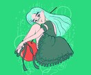 シンプルでお手軽！可愛いイラストカード描きます 名刺・結婚式の招待状・メッセージカード等、幅広く承ります。 イメージ3