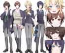 美しい動作のIRIAM対応の立ち絵を制作します きゅるりん可愛い、キラキライケメンなキャラクターで配信しよう イメージ5