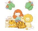 ふんわりとやわらかいイラストを描きます 自然に囲まれた動物やペットのイラストを描きます。人物もOK イメージ4